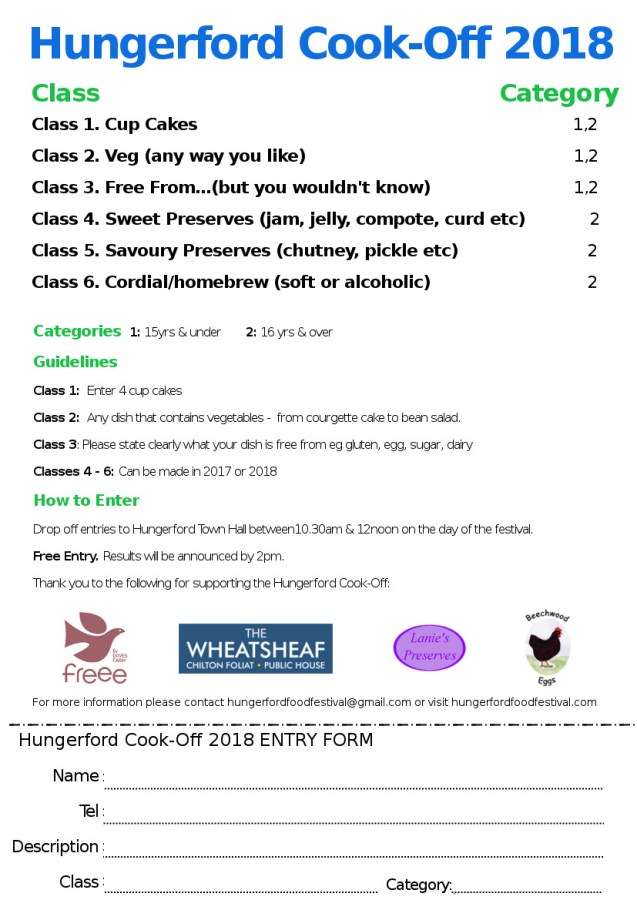 HFF 2018 Cook-Off Entry Form