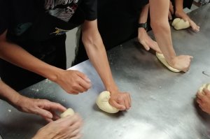 kneading dough